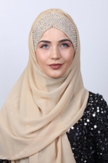 Châle Stone Boneli Design Beige - Hijab