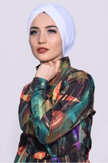 Bonnet De Piscine Blanc - Hijab