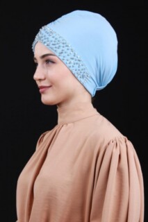 Pearl Stone Bonnet Baby Blue