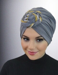 Casquette Ready Wrap Couleur-Gris - Hijab