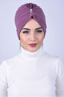 Pierre du Milieu Bijou Os Rose Foncé Séchée - Hijab