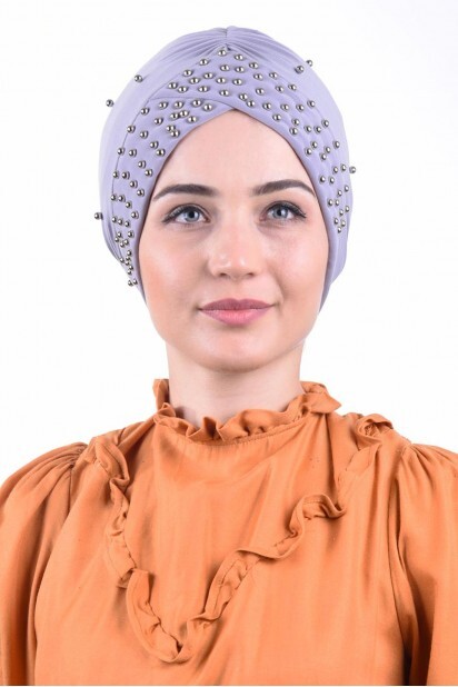 لؤلؤة بول كاب رمادي - Hijab