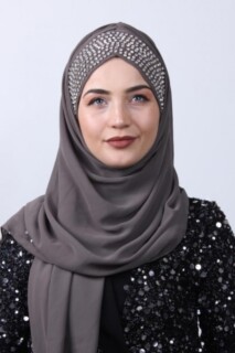 Stone Bonnet Design Shawl Mink - 100282960 - Hijab