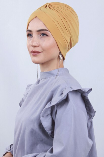 Nevrulu Double-Sided Bonnet Mustard Yellow