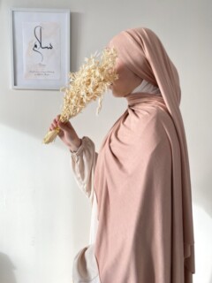 Maxi jersey sandy hijjab®️ Création - BEIGE ROSÉ - Hijab