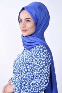 Dubai Silk Waffle Shawl Sax
