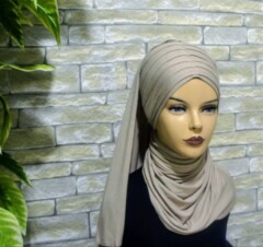 Pleated Shawl Bonnet - 100283173 - Hijab