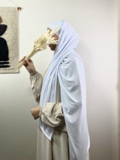 جيرسي ساندي بريميوم بلانك - Hijab
