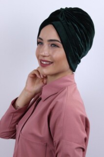 Velours Nevru Bone Vert Émeraude - Hijab
