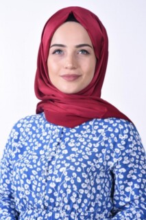 Dubai Silk Waffle Shawl Claret Red
