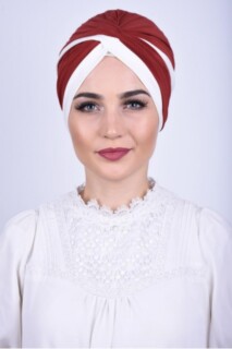 Tuile de bonnet Vera bicolore - Hijab