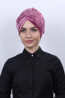 Velours Guipure Vera Bonnet Rose Séchée - Hijab